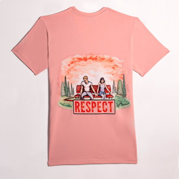 T-shirt Collo a V Stampa Panchina - immagine 7