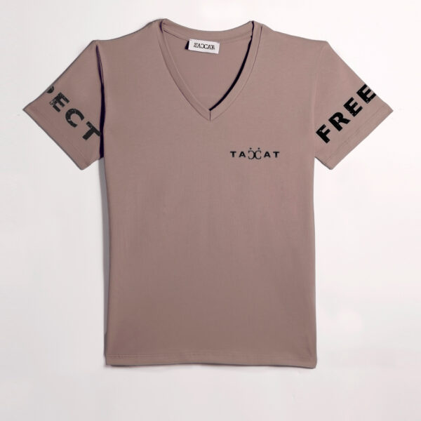 T-shirt Collo a V Basic - immagine 3