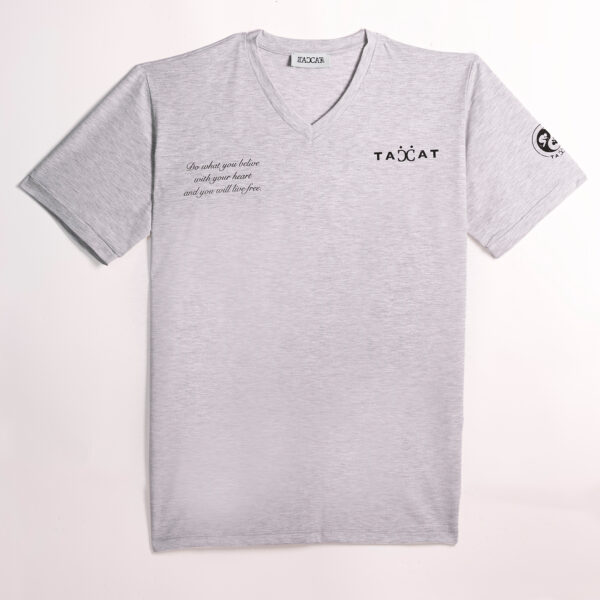 Alternative view of T-shirt Collo a V Stampa Albero